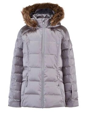 Spyder Girls' Atlas Synthetic Ski Jacket snowboarding Snow coat size 8 silver